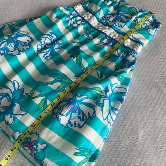 Lilly Pulitzer Strapless dress womens 0 Langley style Shorley Blue corset summer - Picture 10 of 12